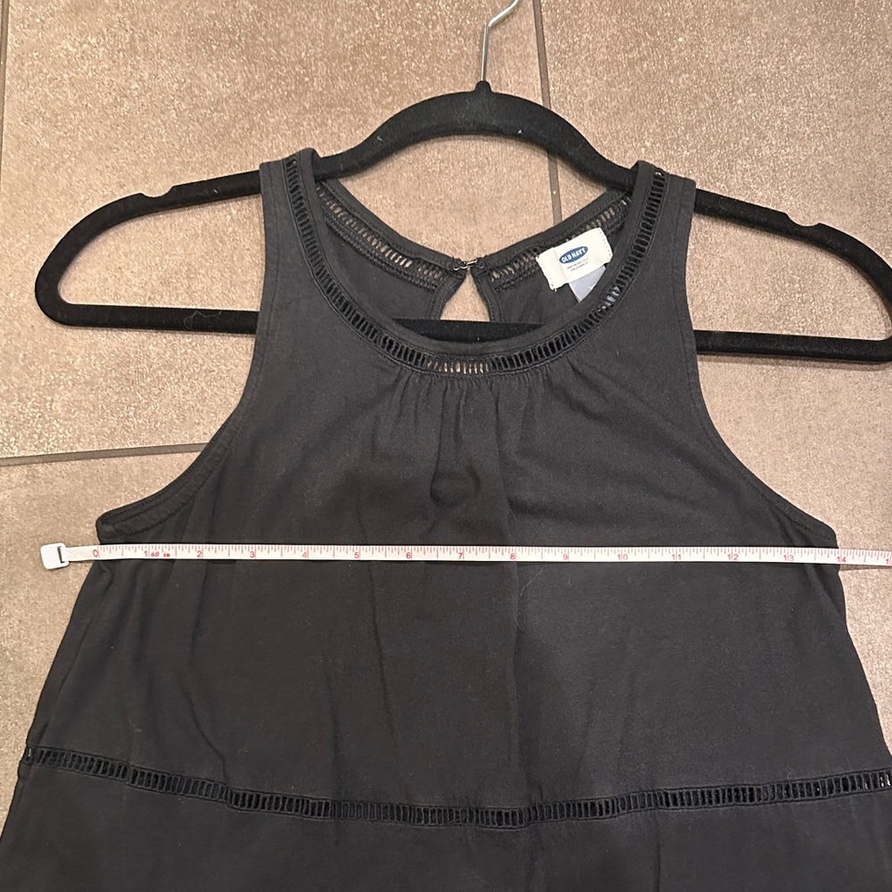 2/$10 or 3/$12 ❤️ Old Navy Black Crochet-Trim Tank Top - Picture 6 of 10